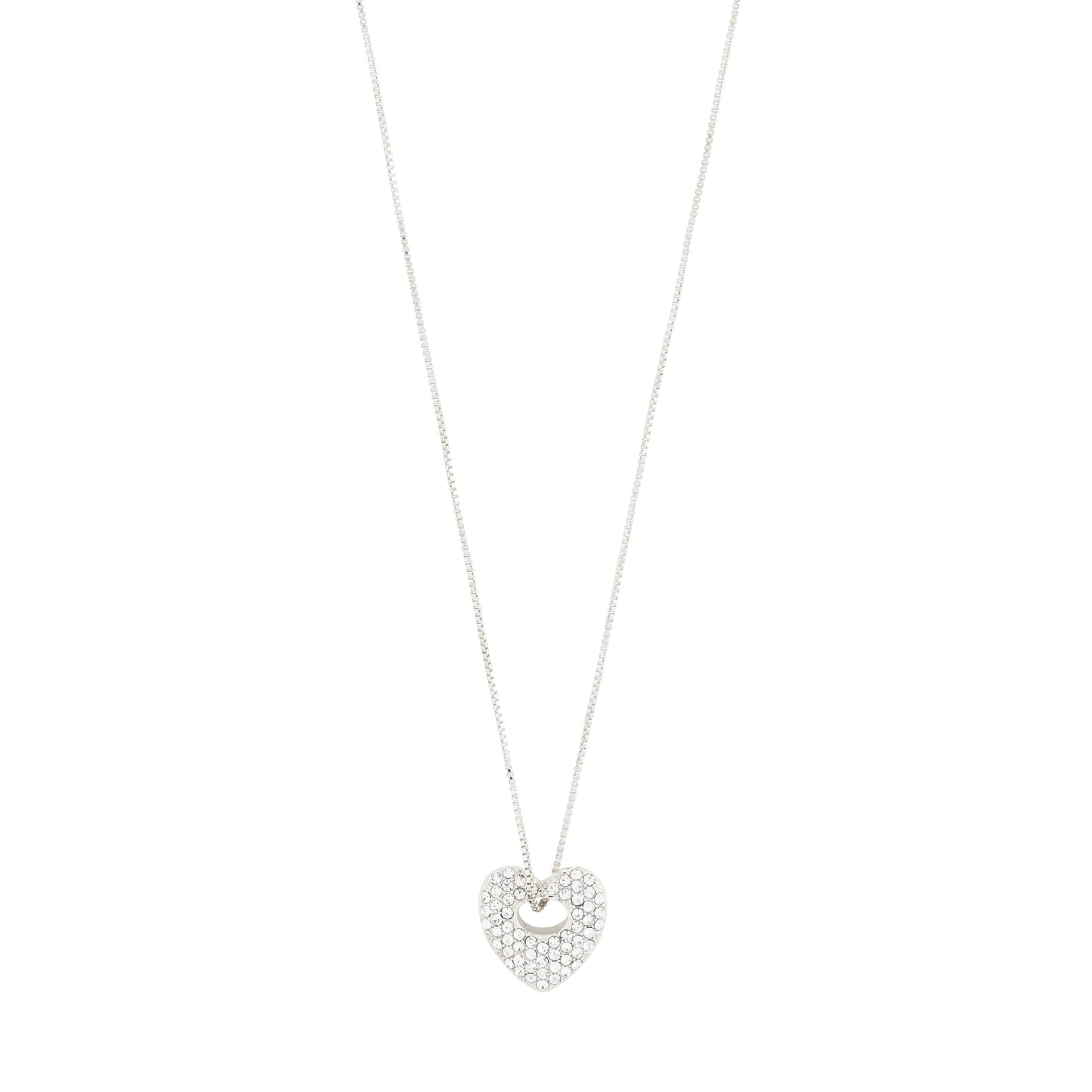 Dune Heart Necklace Silver Pilgrim