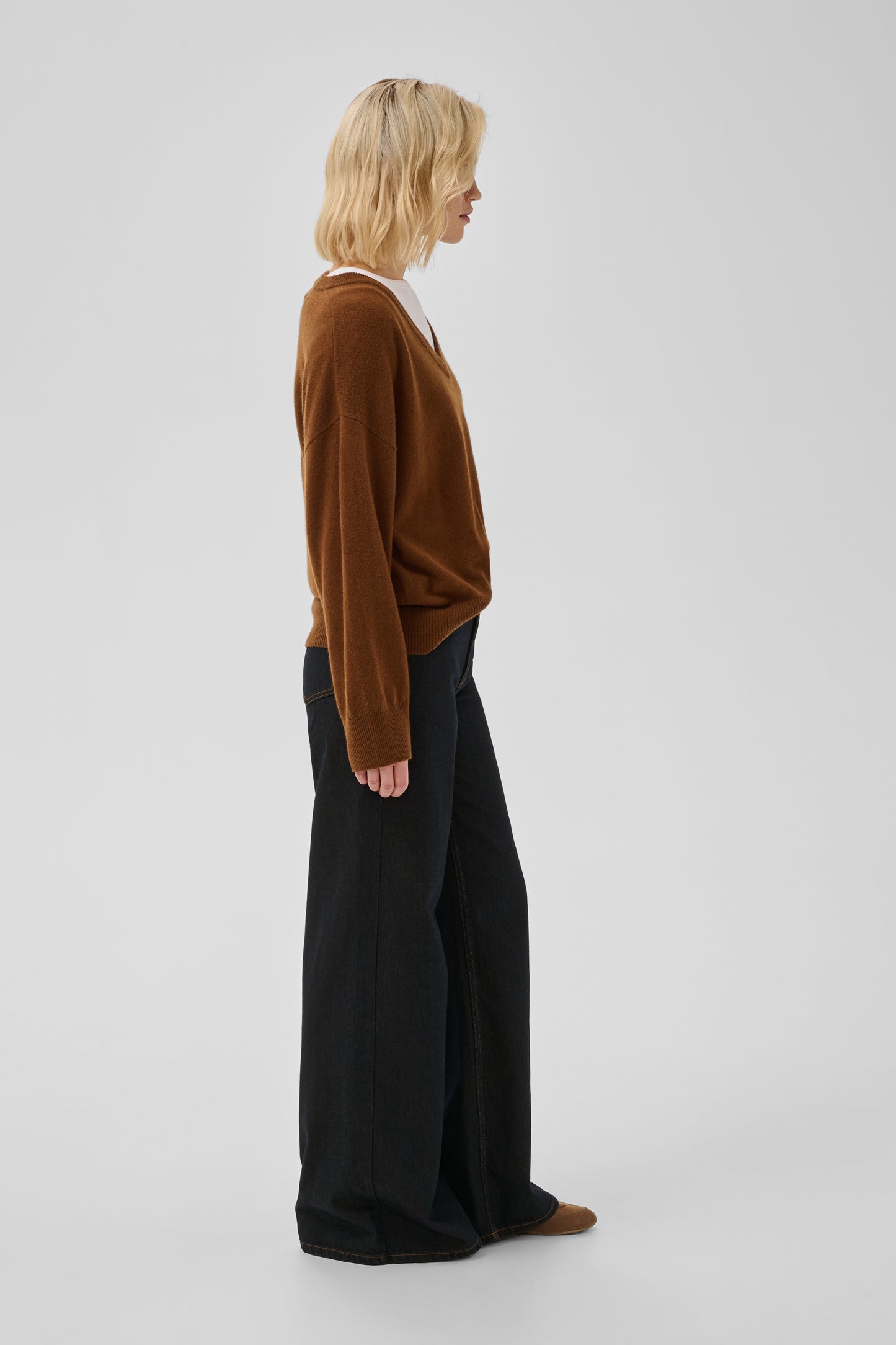 Oline Wide Jeans 186 Blue/ Brown My Essential Wardrobe