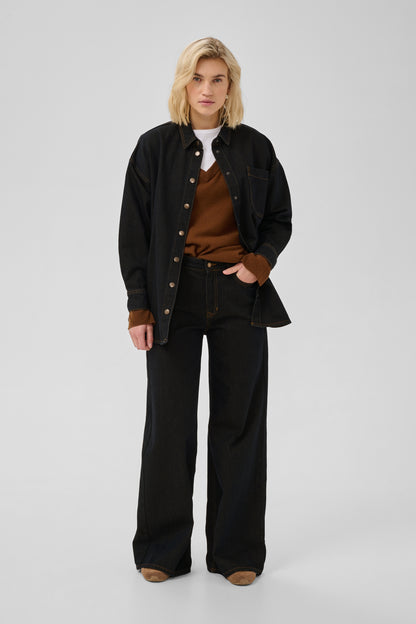Sinna Denim Shirt 186 Blue Brown Un-Washed My Essential Wardrobe