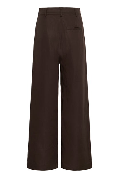 Jojo Wide Pant Dark Brown My Essential Wardrobe