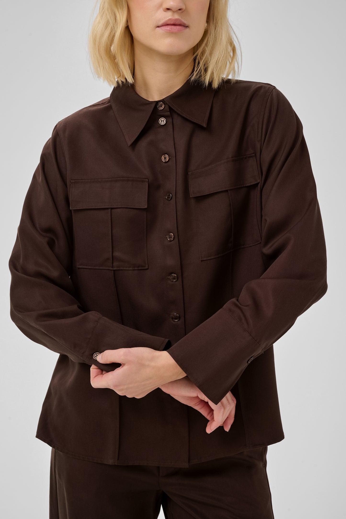Jojo Shirt Dark Brown My Essential Wardrobe