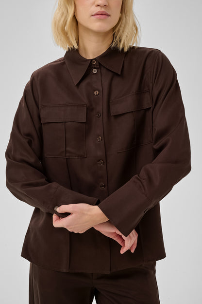 Jojo Shirt Dark Brown My Essential Wardrobe