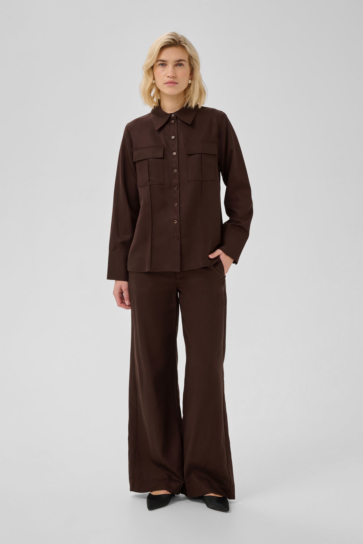 Jojo Shirt Dark Brown My Essential Wardrobe