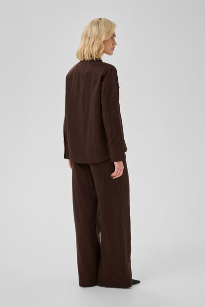 Jojo Shirt Dark Brown My Essential Wardrobe