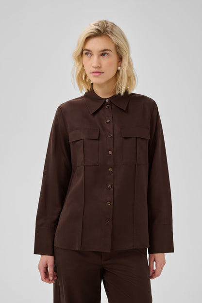 Jojo Shirt Dark Brown My Essential Wardrobe