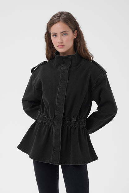Elodie Denim Jacket 170 Black Wash My Essential Wardrobe