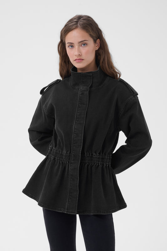 Elodie Denim Jacket 170 Black Wash My Essential Wardrobe
