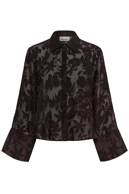 Enya Boxy Shirt Chocolate Plum My Essential Wardrobe