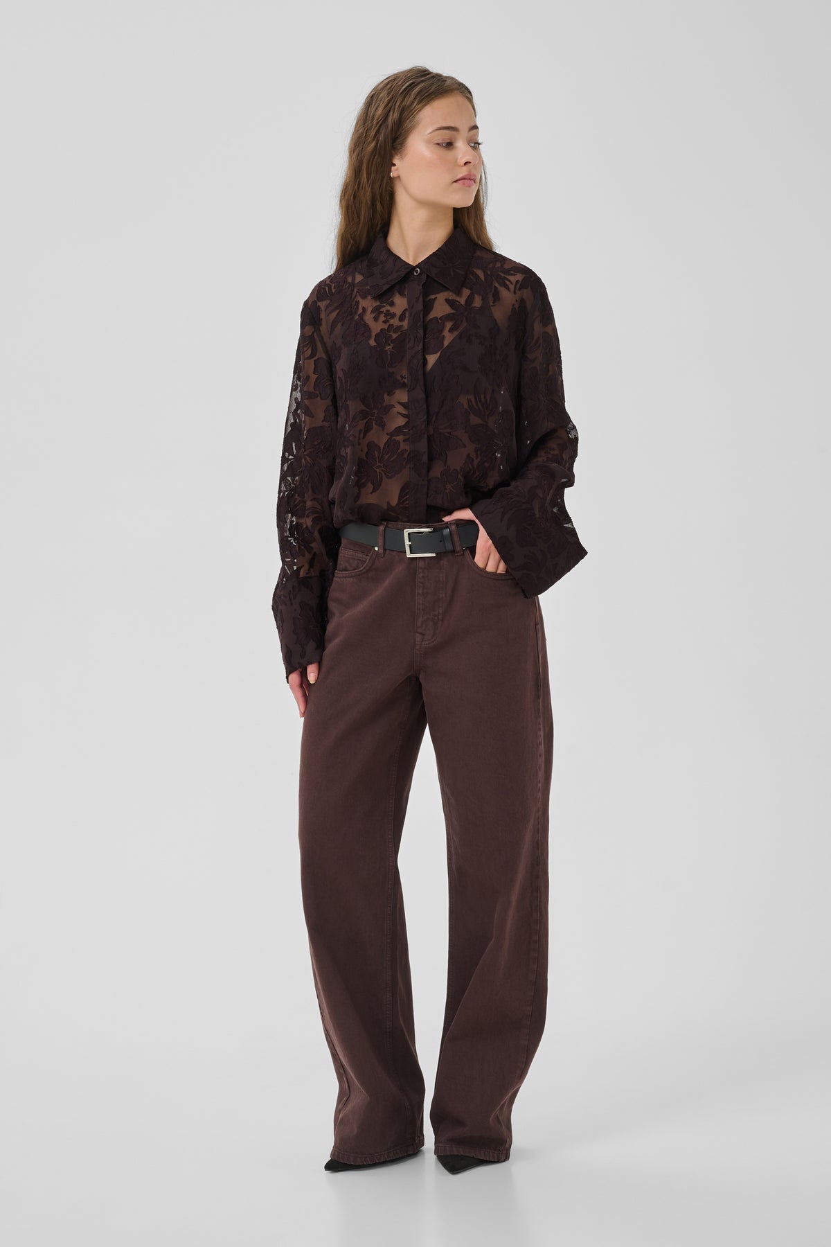 Enya Boxy Shirt Chocolate Plum My Essential Wardrobe