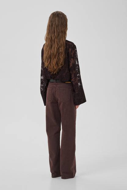 Enya Boxy Shirt Chocolate Plum My Essential Wardrobe