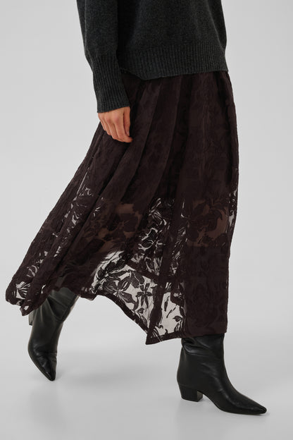 Enya Skirt Chocolate Plum My Essential Wardrobe