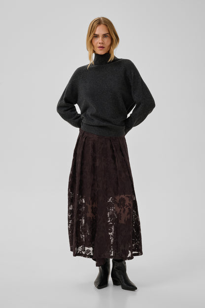 Enya Skirt Chocolate Plum My Essential Wardrobe
