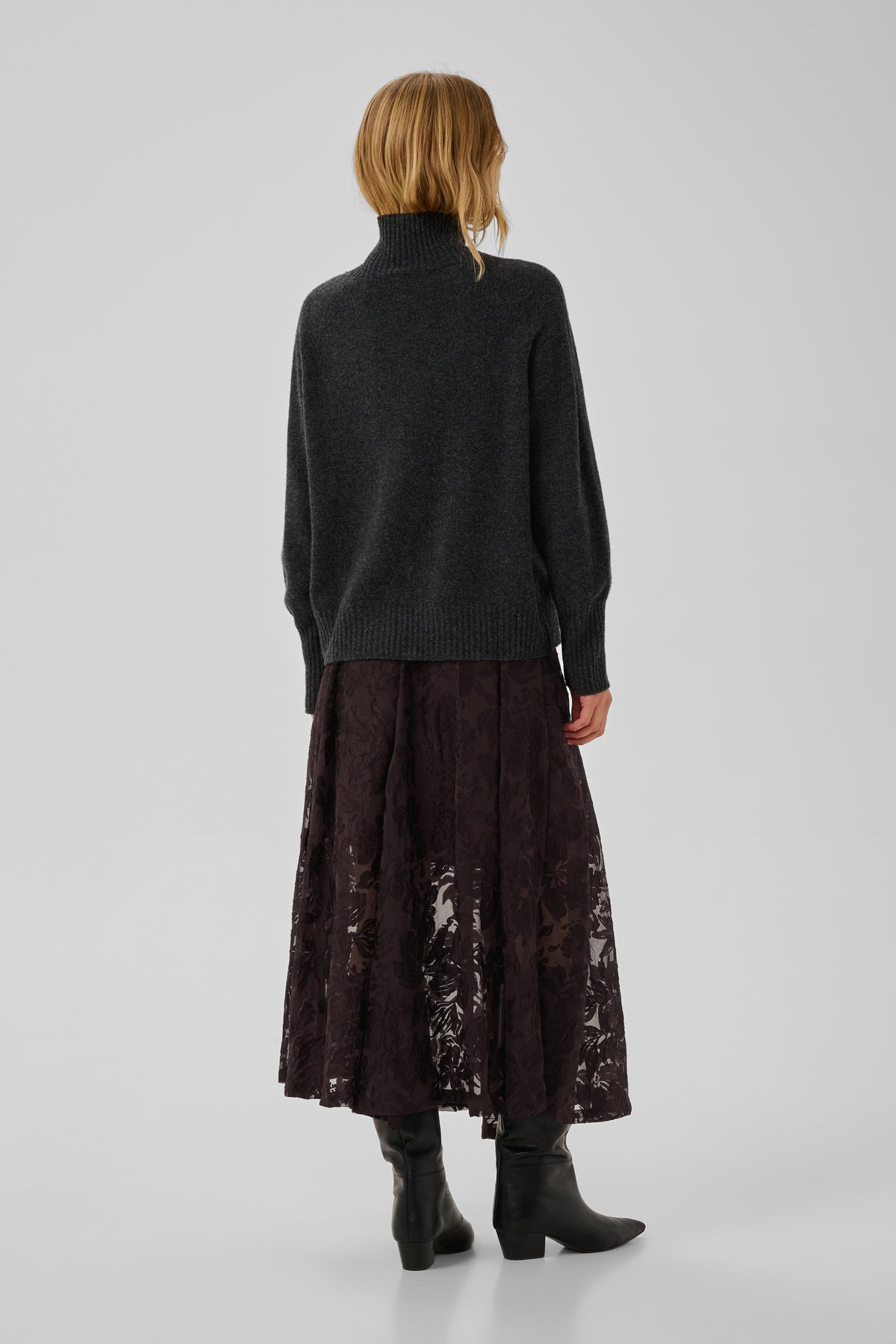Enya Skirt Chocolate Plum My Essential Wardrobe