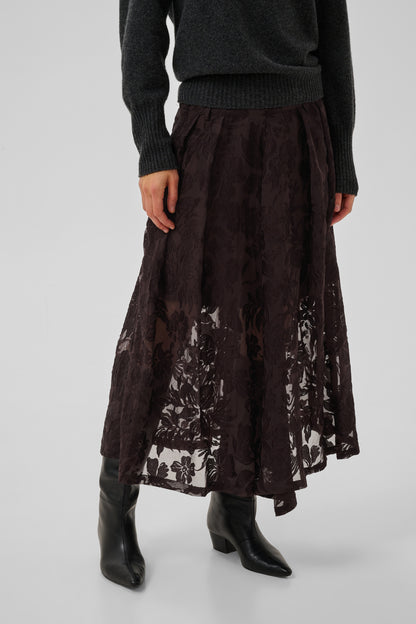 Enya Skirt Chocolate Plum My Essential Wardrobe
