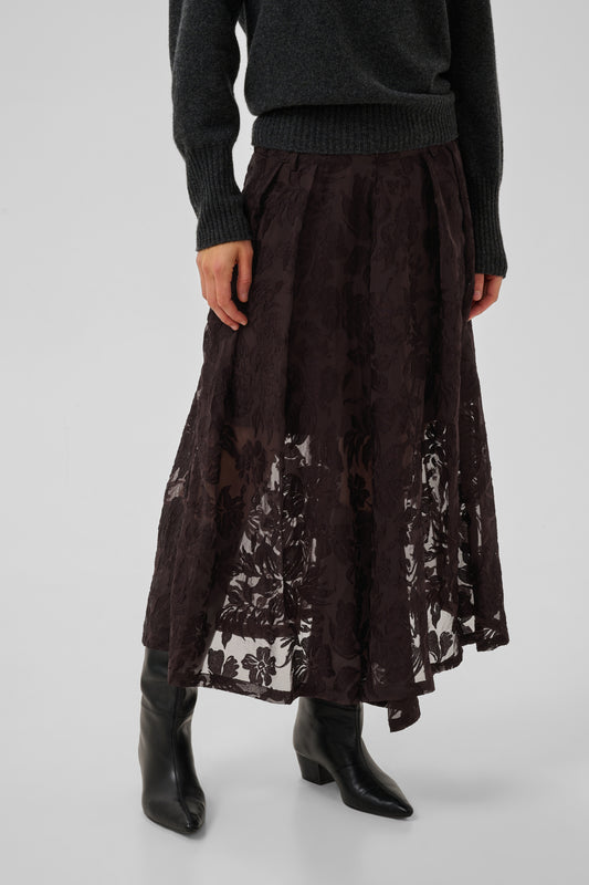 Enya Skirt Chocolate Plum My Essential Wardrobe