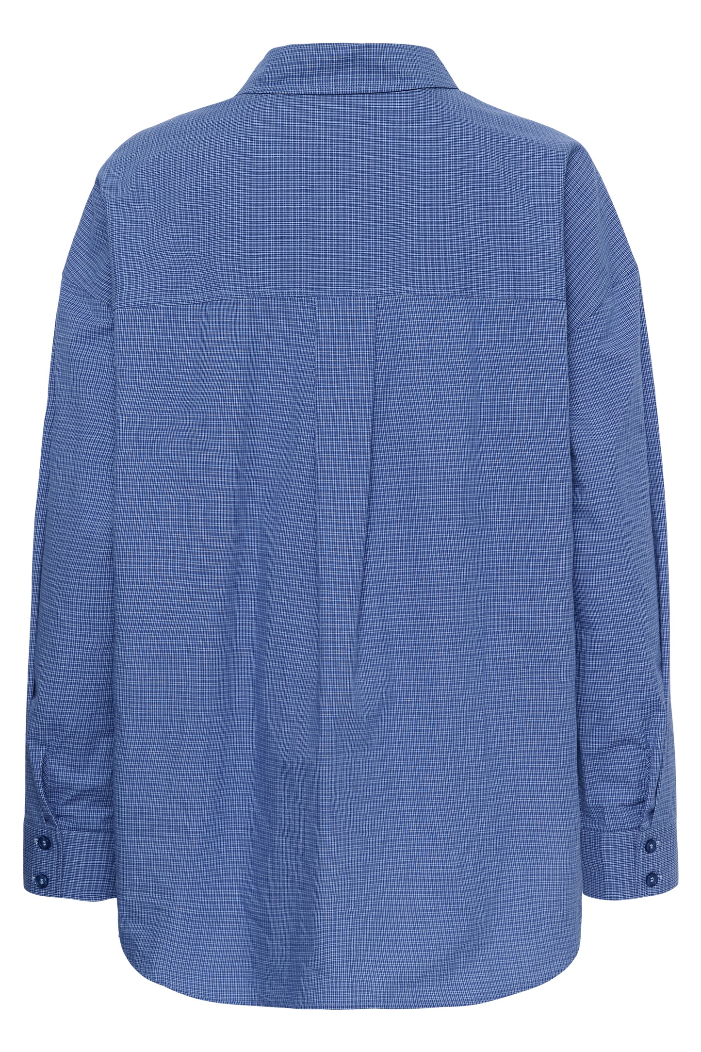 Ilse Boxy Shirt Clear Blue Check My Essential Wardrobe
