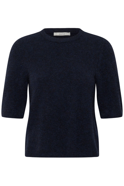 AlphaGZ SS Tee Navy Melange Gestuz