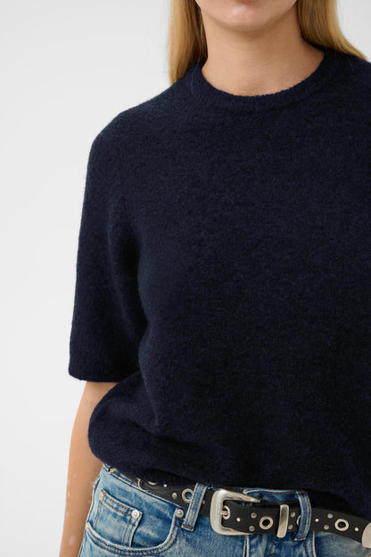 AlphaGZ SS Tee Navy Melange Gestuz