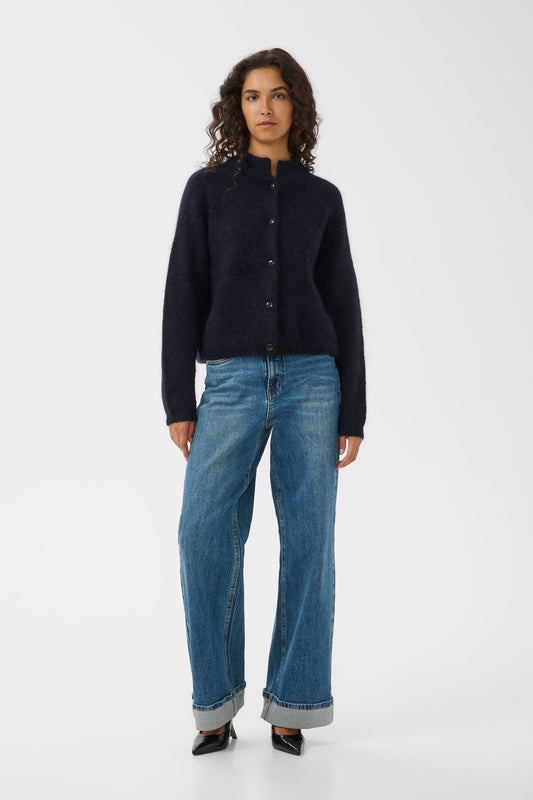 Sara HW Wide Jeans Washed Mid Blue Gestuz