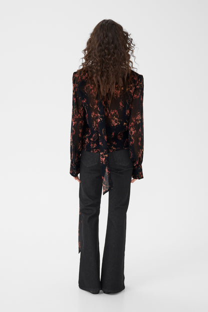 Leean P Blouse Dark Roses Gestuz