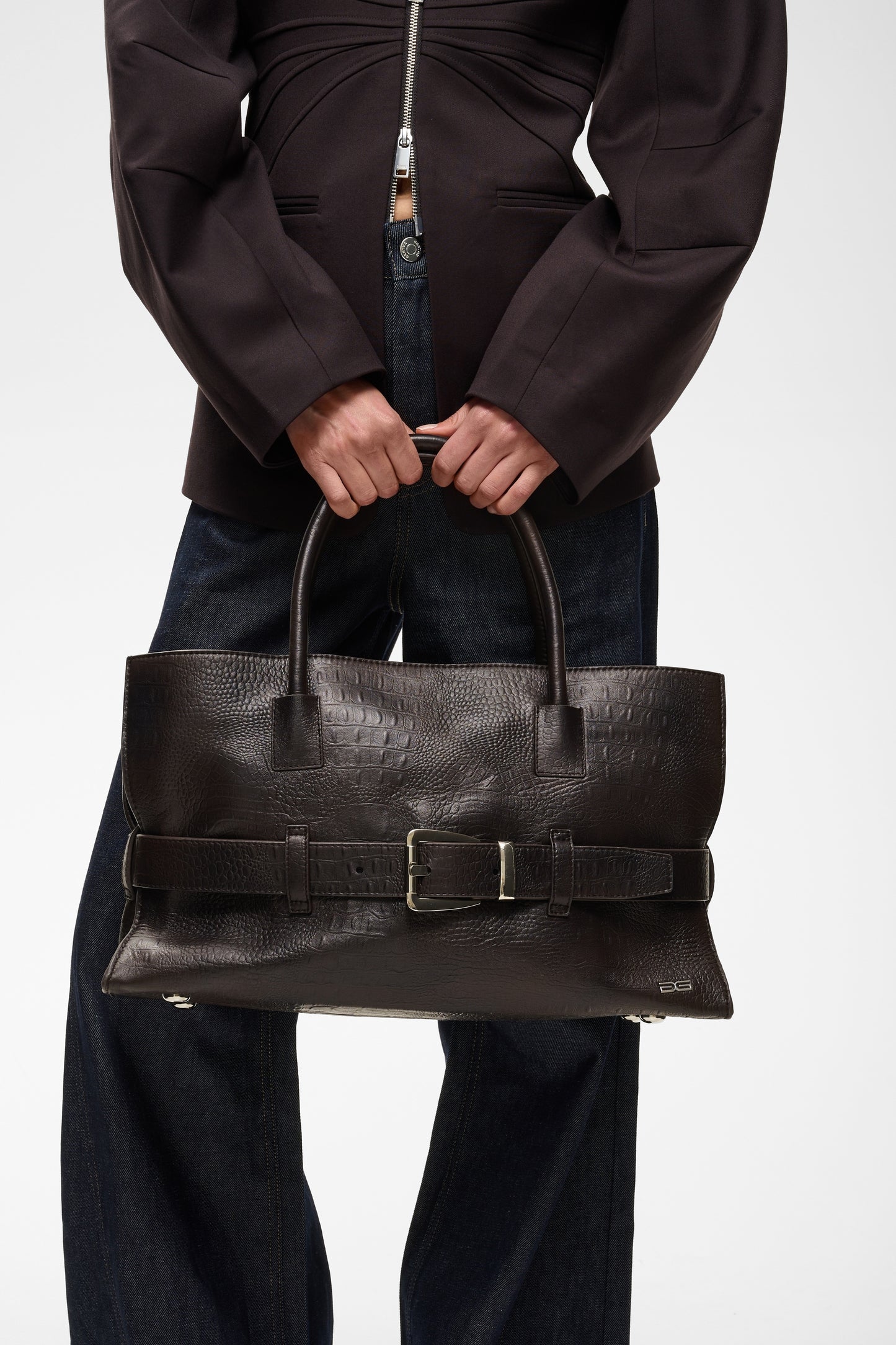 Crolina Bag Ganache Croco Gestuz