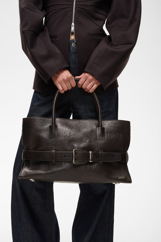 Crolina Bag Ganache Croco Gestuz