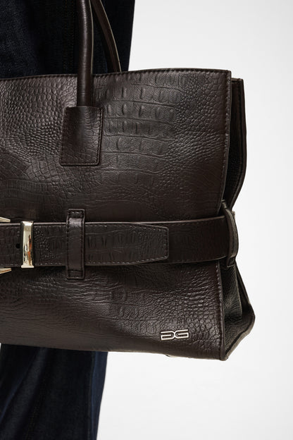 Crolina Bag Ganache Croco Gestuz