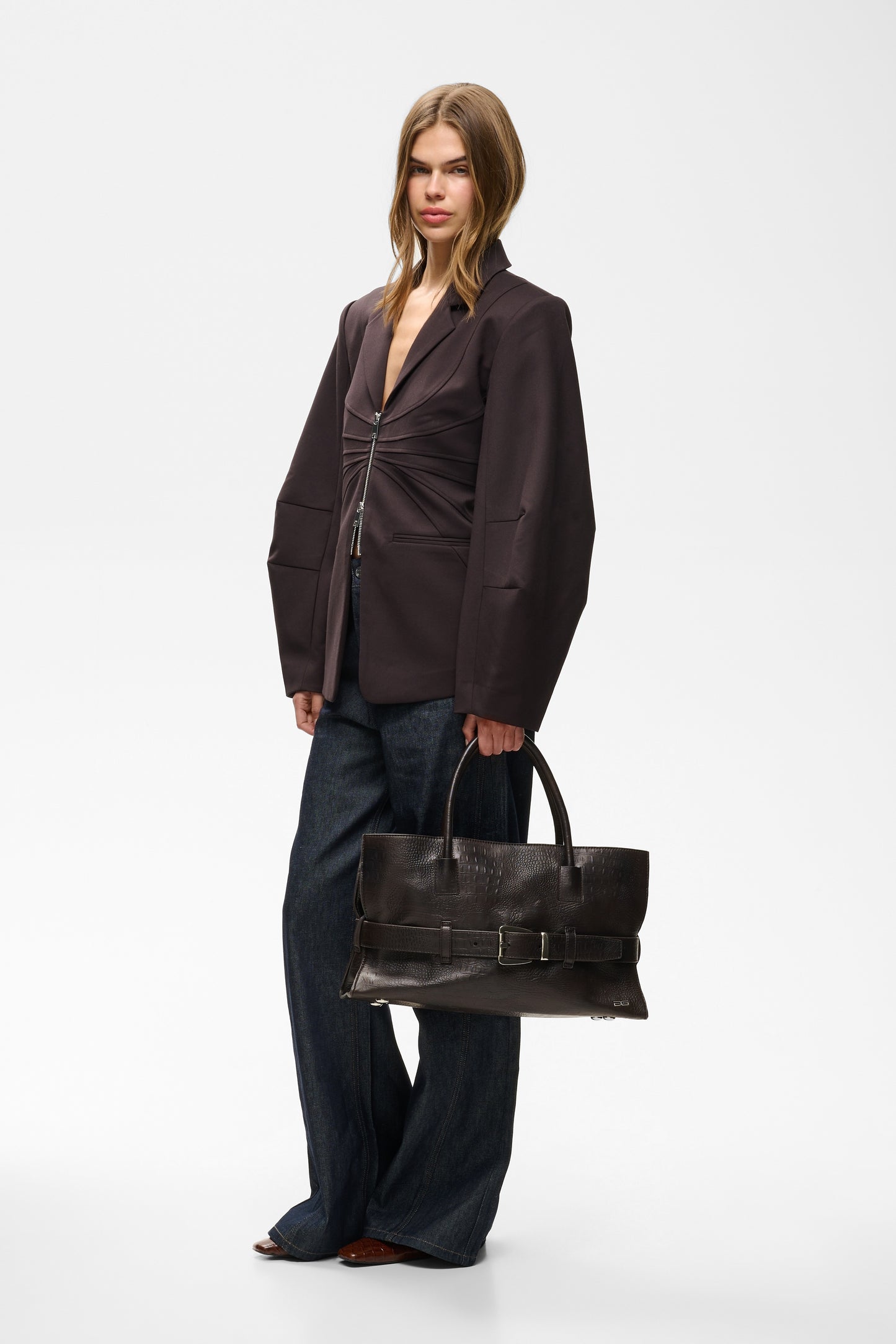 Crolina Bag Ganache Croco Gestuz