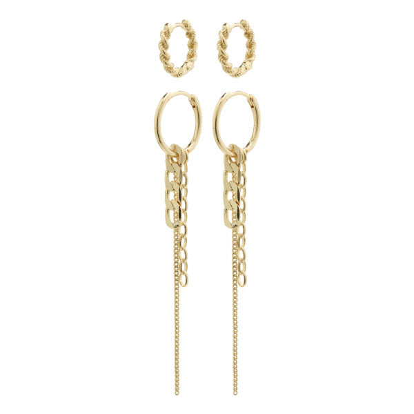 Eurphoric Hoop earrings 2-in-1 set Golod Pilgrim