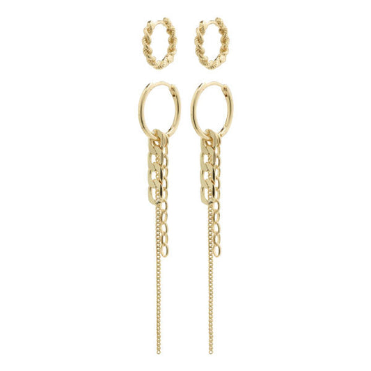 Eurphoric Hoop earrings 2-in-1 set Golod Pilgrim