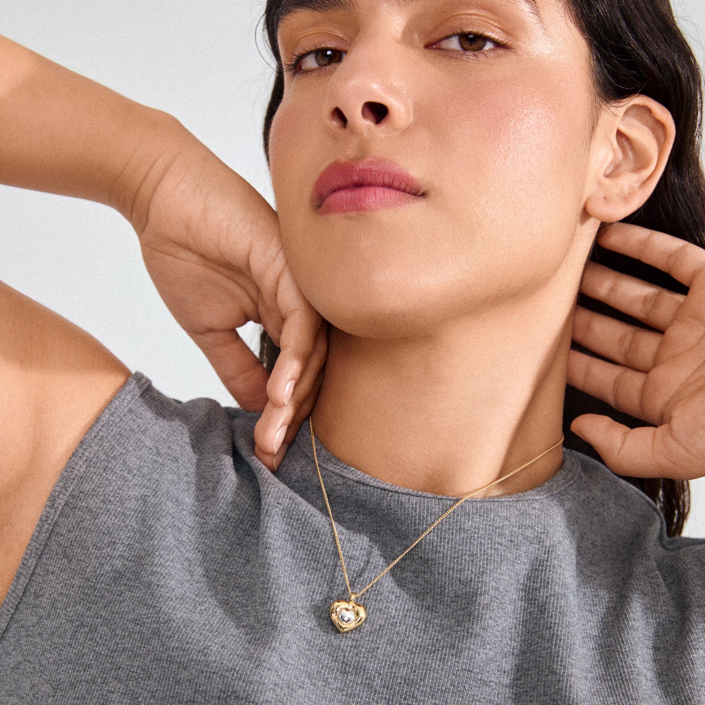 Nova Heart Necklace Gold Pilgrim