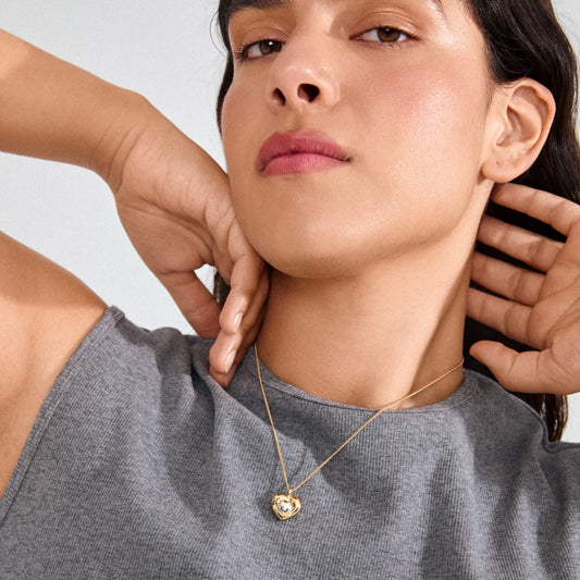 Nova Heart Necklace Gold Pilgrim