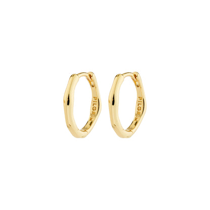 Nova Hoop Earrings Gold Pilgrim