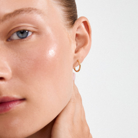 Nova Hoop Earrings Gold Pilgrim
