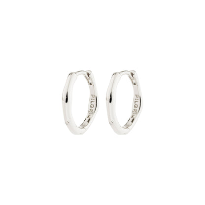 Nova Hoop Earrings Silver Pilgrim