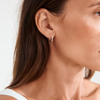 Nova Hoop Earrings Silver Pilgrim
