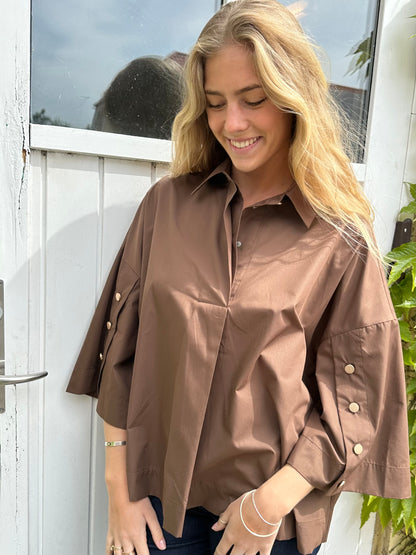 Klara Shirt Brown Continue