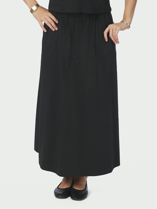 Yara Poplin Skirt Black Neo Noir
