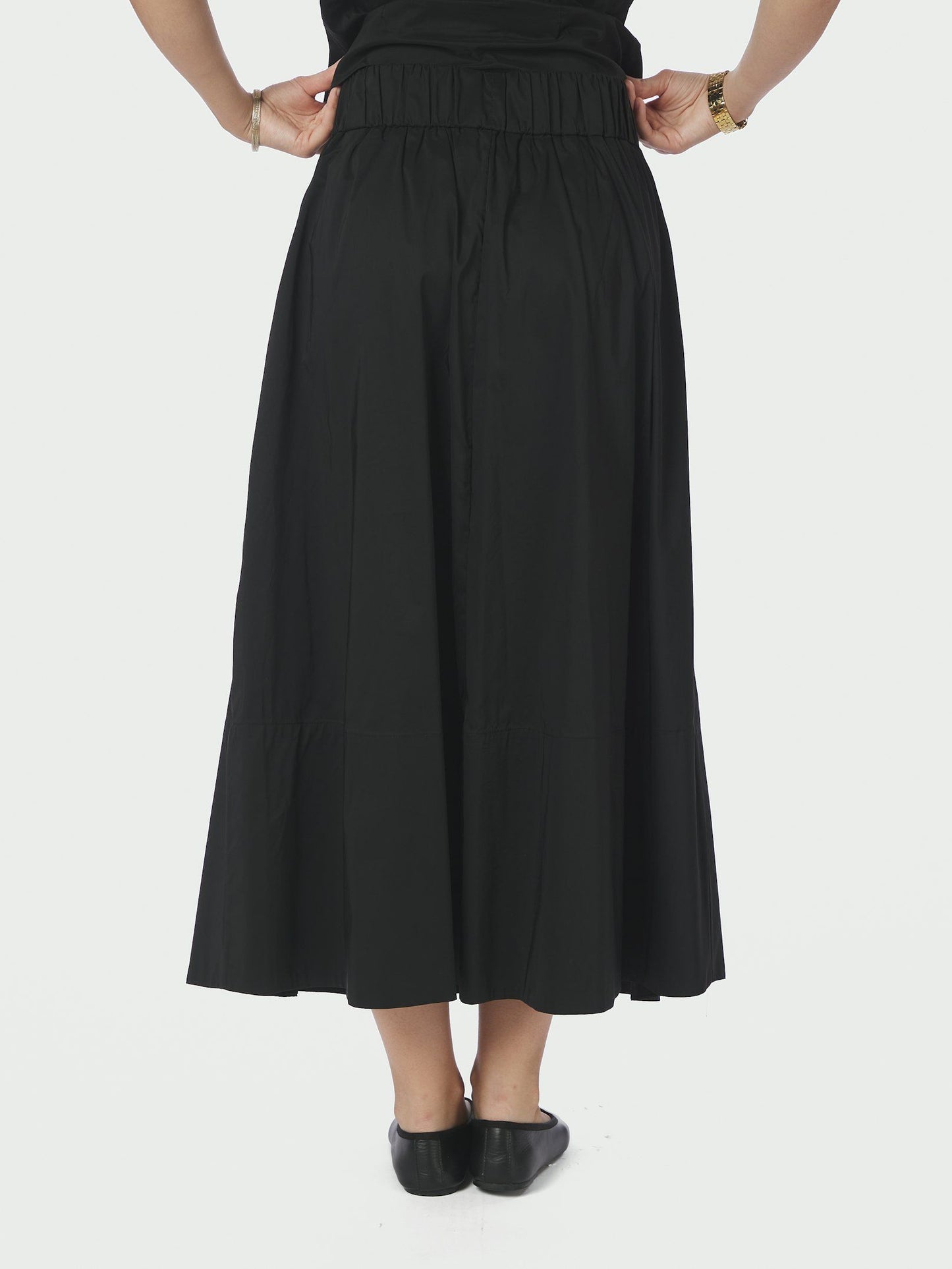Yara Poplin Skirt Black Neo Noir