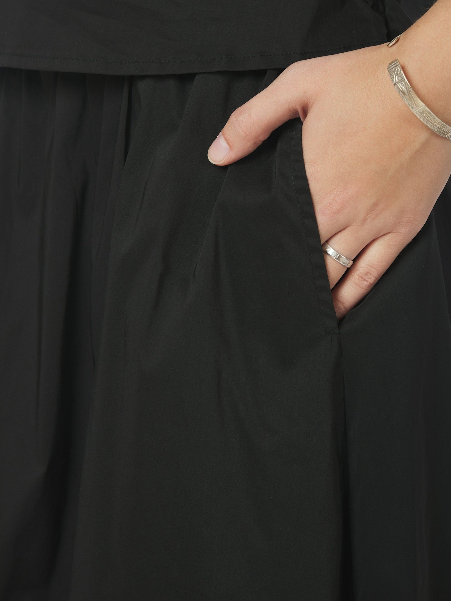 Yara Poplin Skirt Black Neo Noir