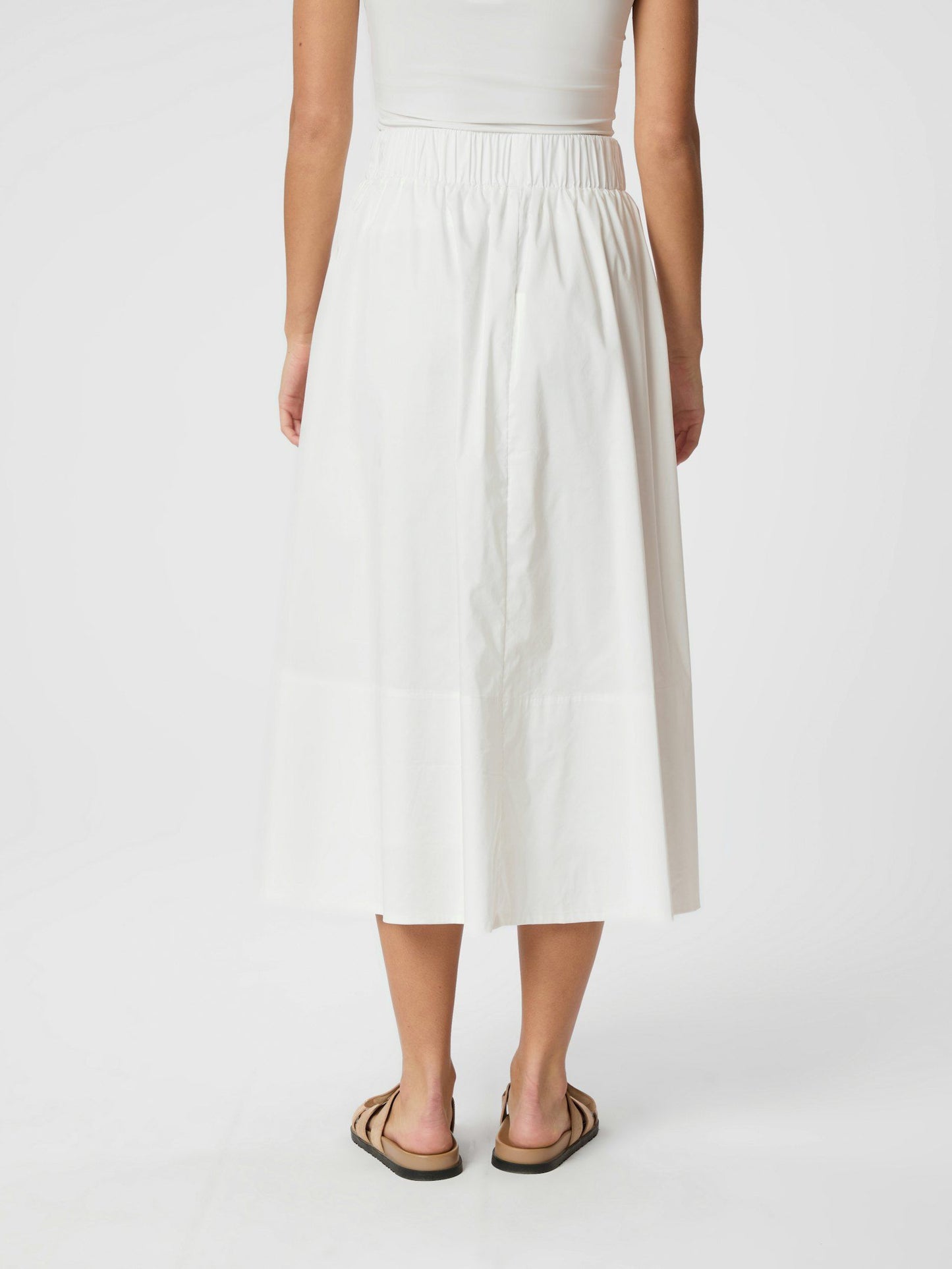 Yara Poplin Skirt Whtie Neo Noir
