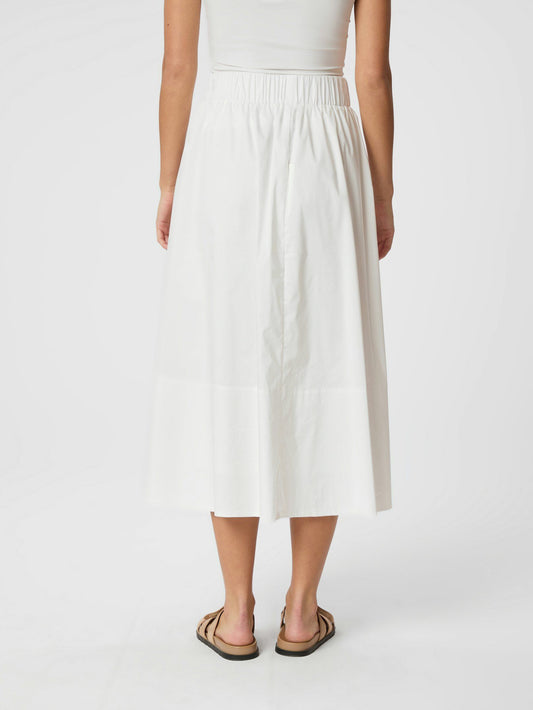 Yara Poplin Skirt Whtie Neo Noir