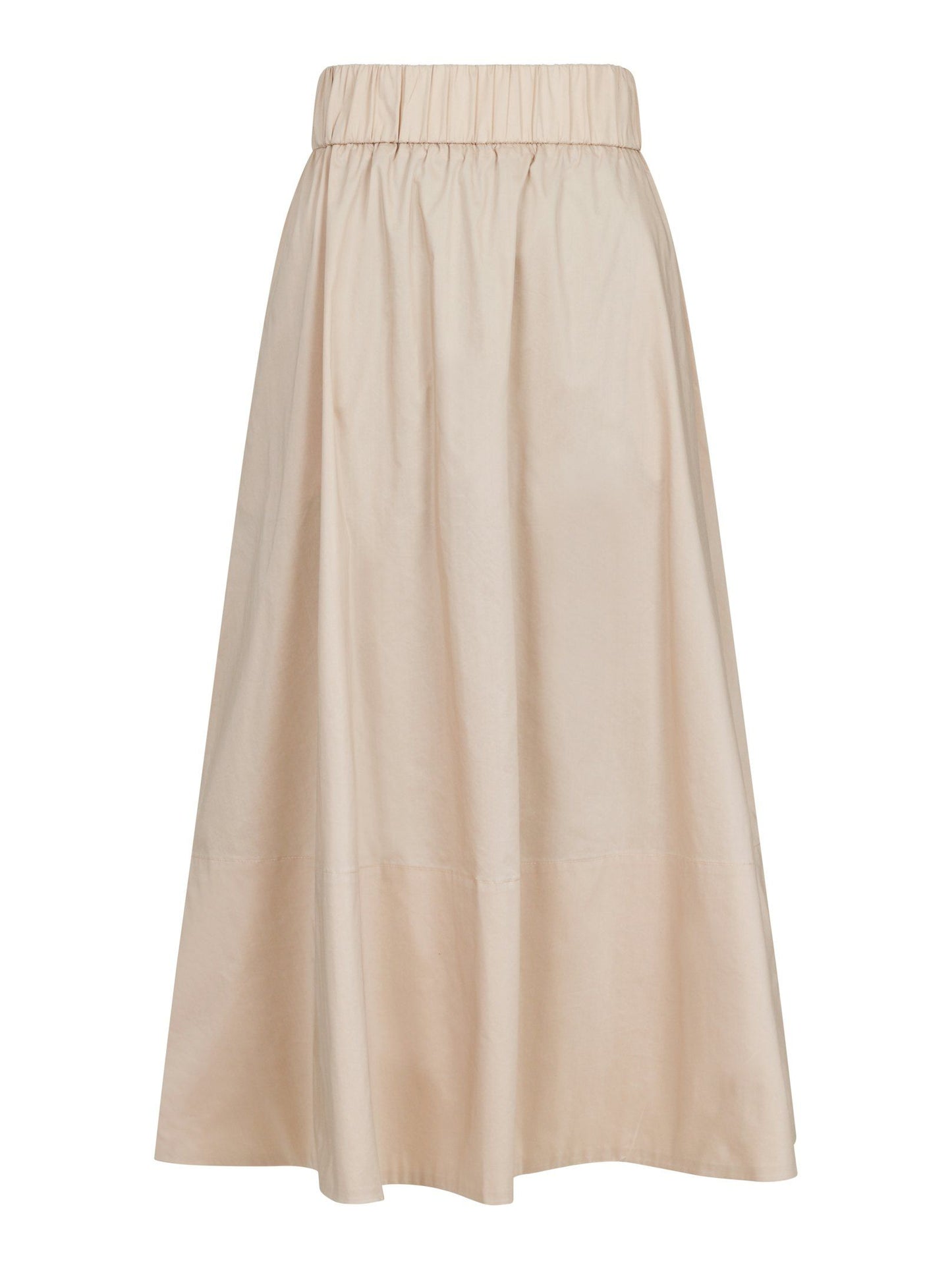 Yara Poplin Skirt Dark Sand Neo Noir