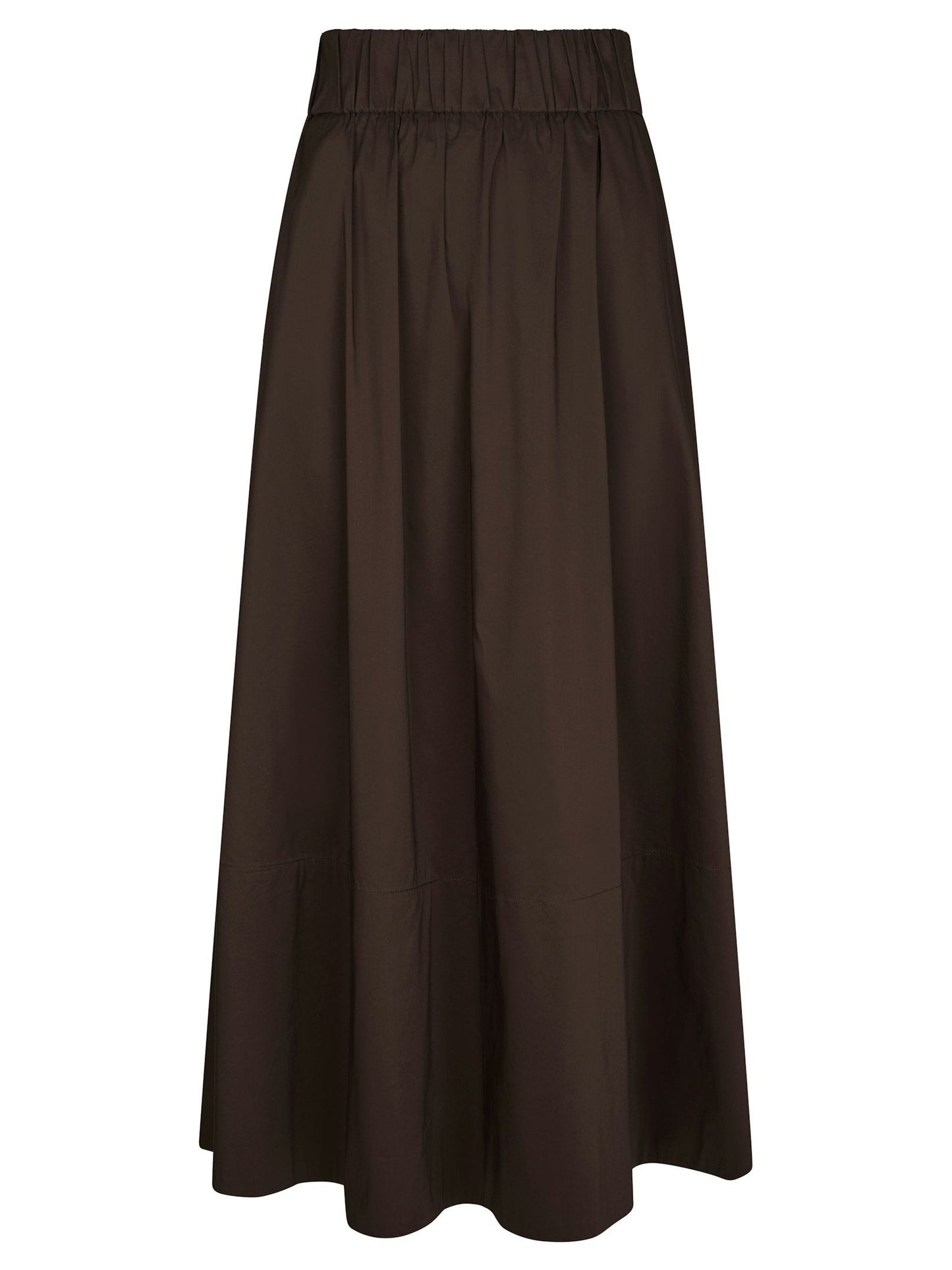 Yara Poplin Skirt Chocolate Brown Neo Noir