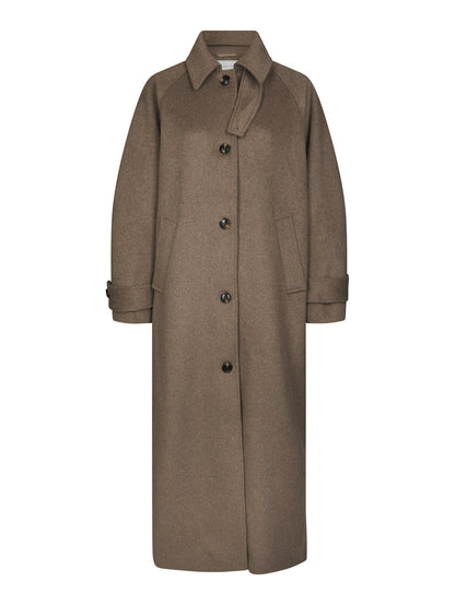 Keaton Wool Coat Taupe Neo Noir
