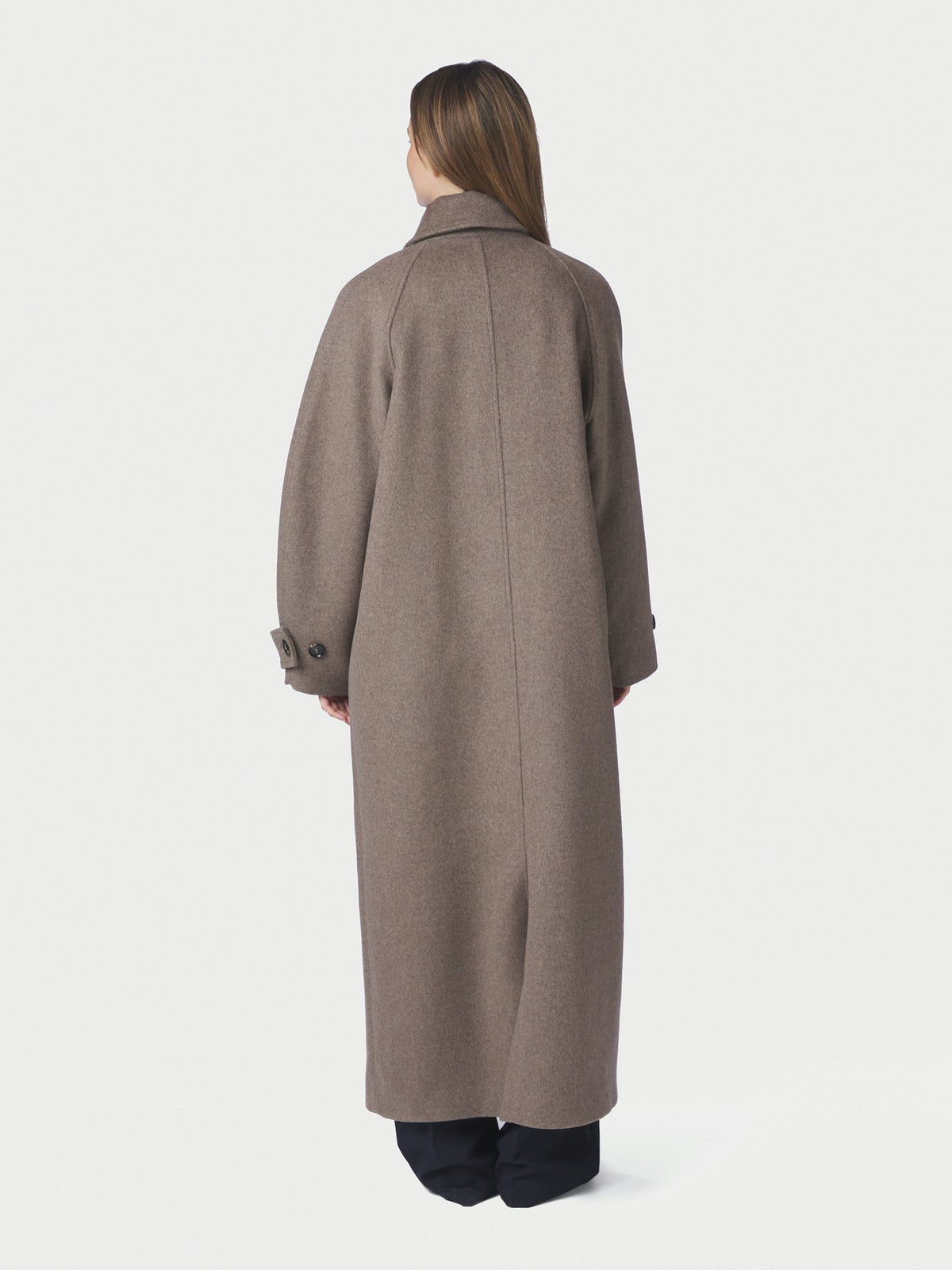 Keaton Wool Coat Taupe Neo Noir