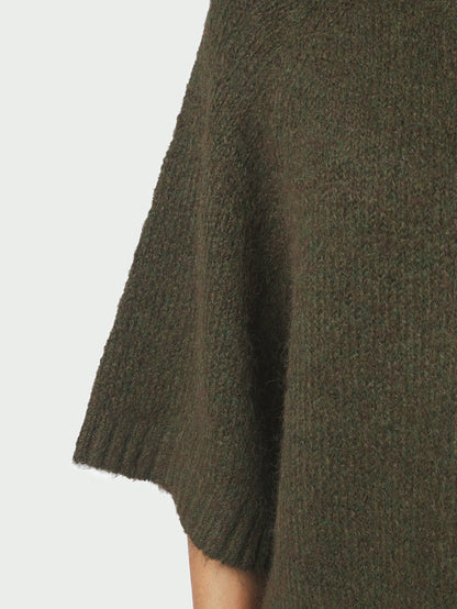 Benuta Fluffy Knit Cardigan Army Neo Noir