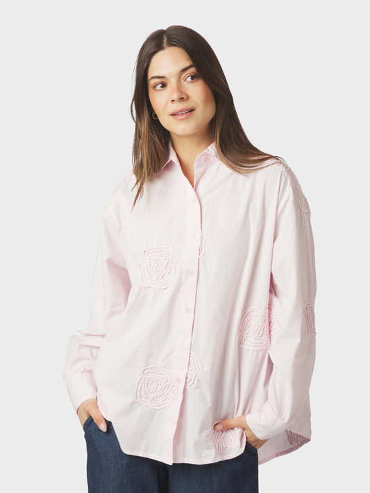 Dalma Dori Emb Shirt Light Pink Neo Noir