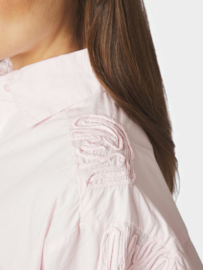 Dalma Dori Emb Shirt Light Pink Neo Noir