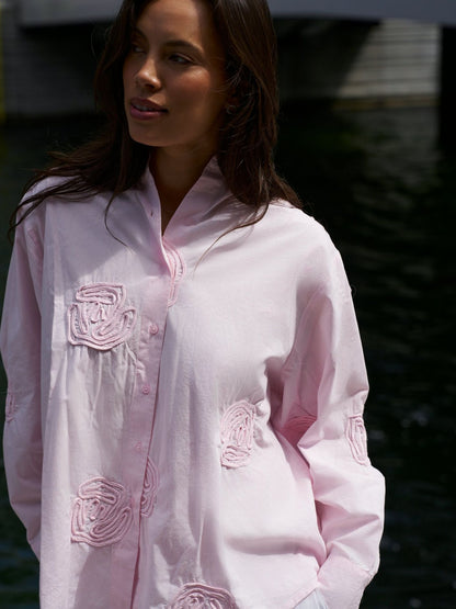 Dalma Dori Emb Shirt Light Pink Neo Noir